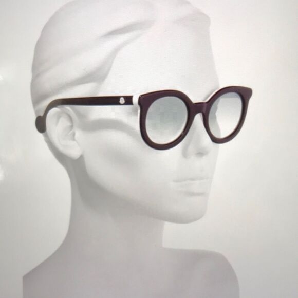 MONCLER ML 0015 Sunglasses 71 C Bordeaux - Picture 2 of 12
